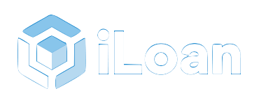 iLoan company logo in white.